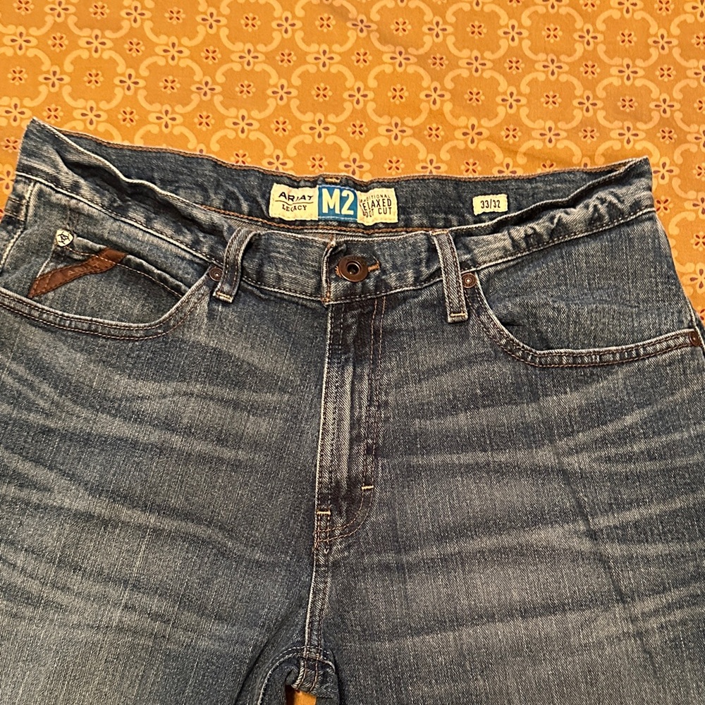Ariat Men's Relaxed Fit Blue Jeans